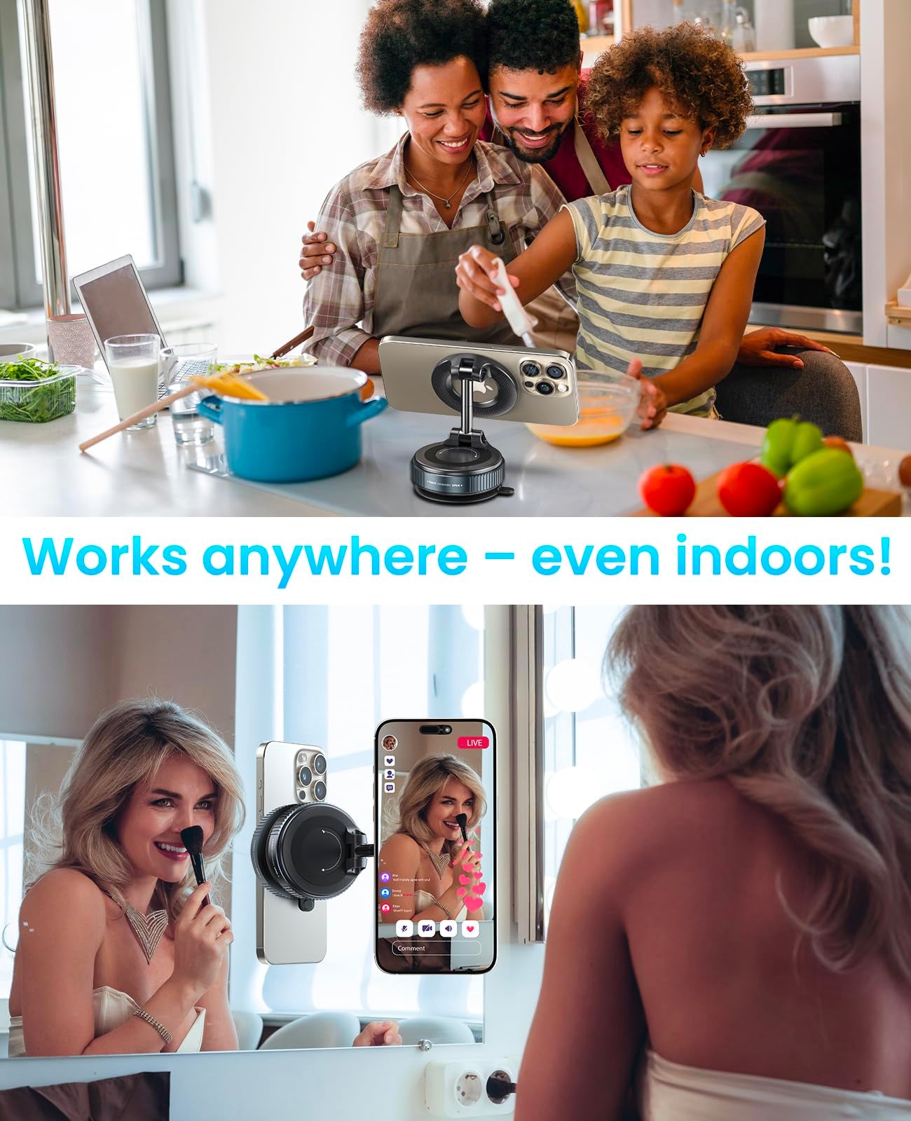 Jononser MagSafe Magnetic Suction Cup Phone Mount
