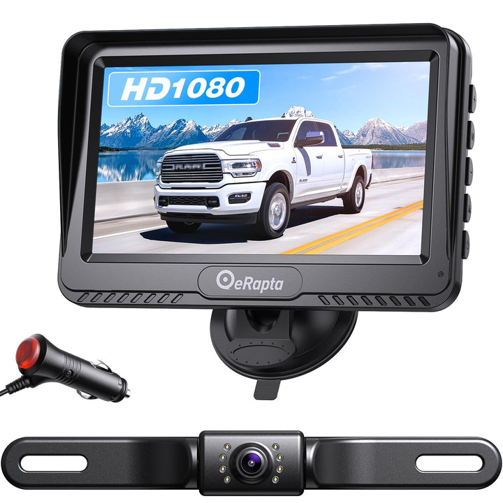 eRapta Waterproof Backup Camera Monitor Kit