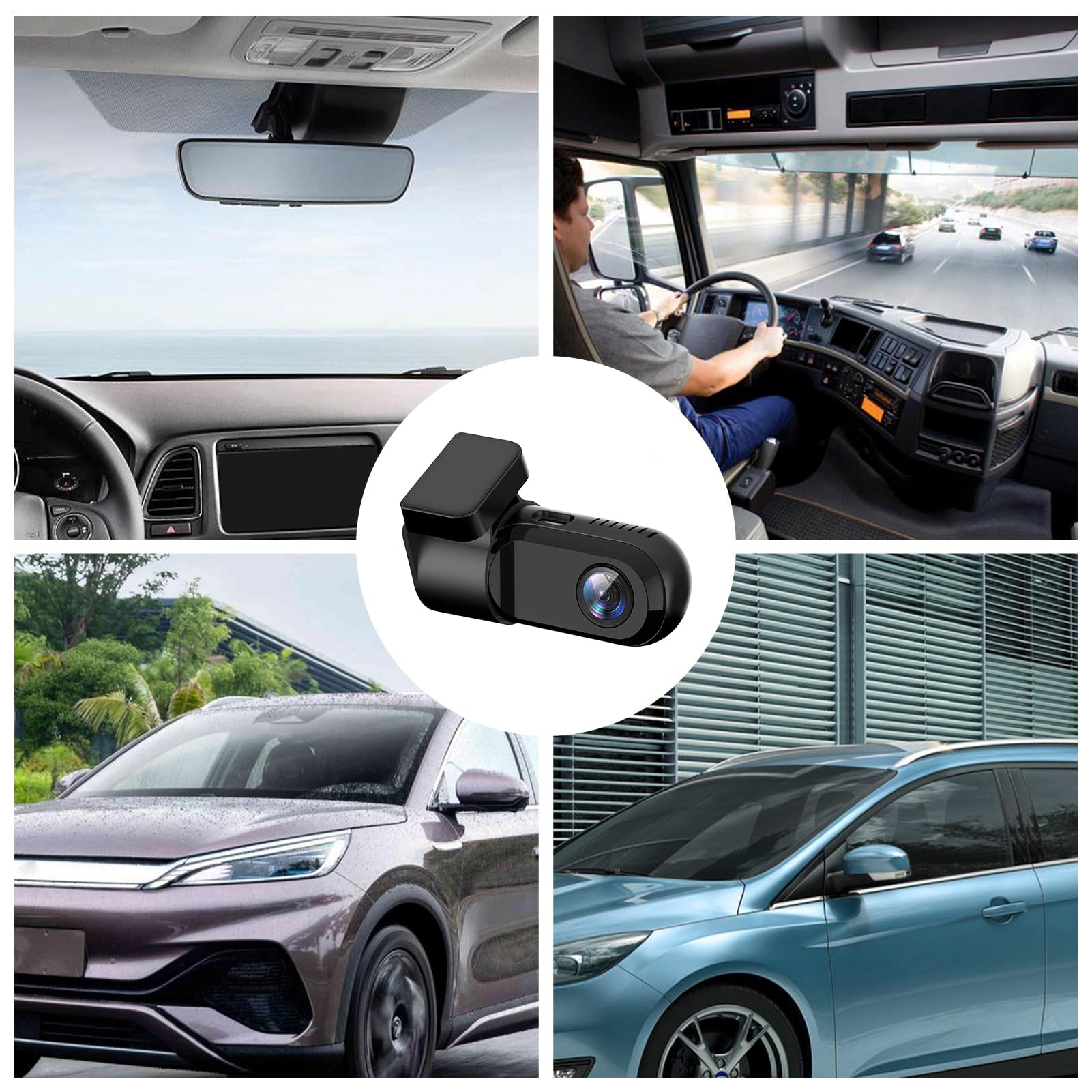 Waterproof Front Dash Cam with Night Vision Recorder
