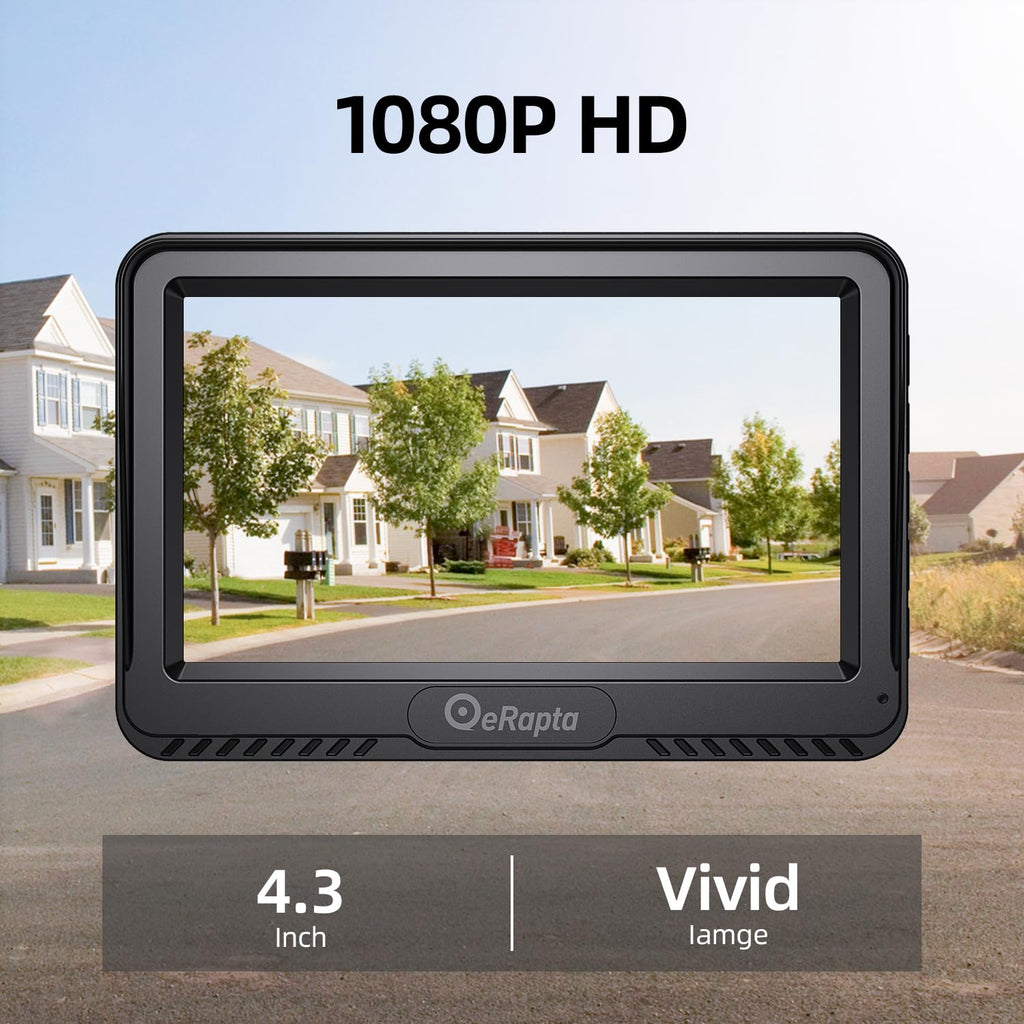 eRapta Waterproof Backup Camera Monitor Kit