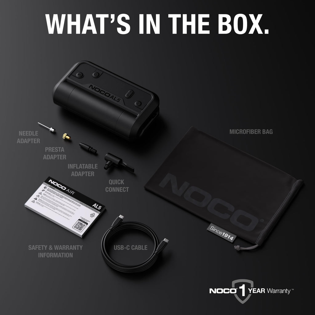 NOCO Air AL5 Cordless Tire Inflator with USB-C