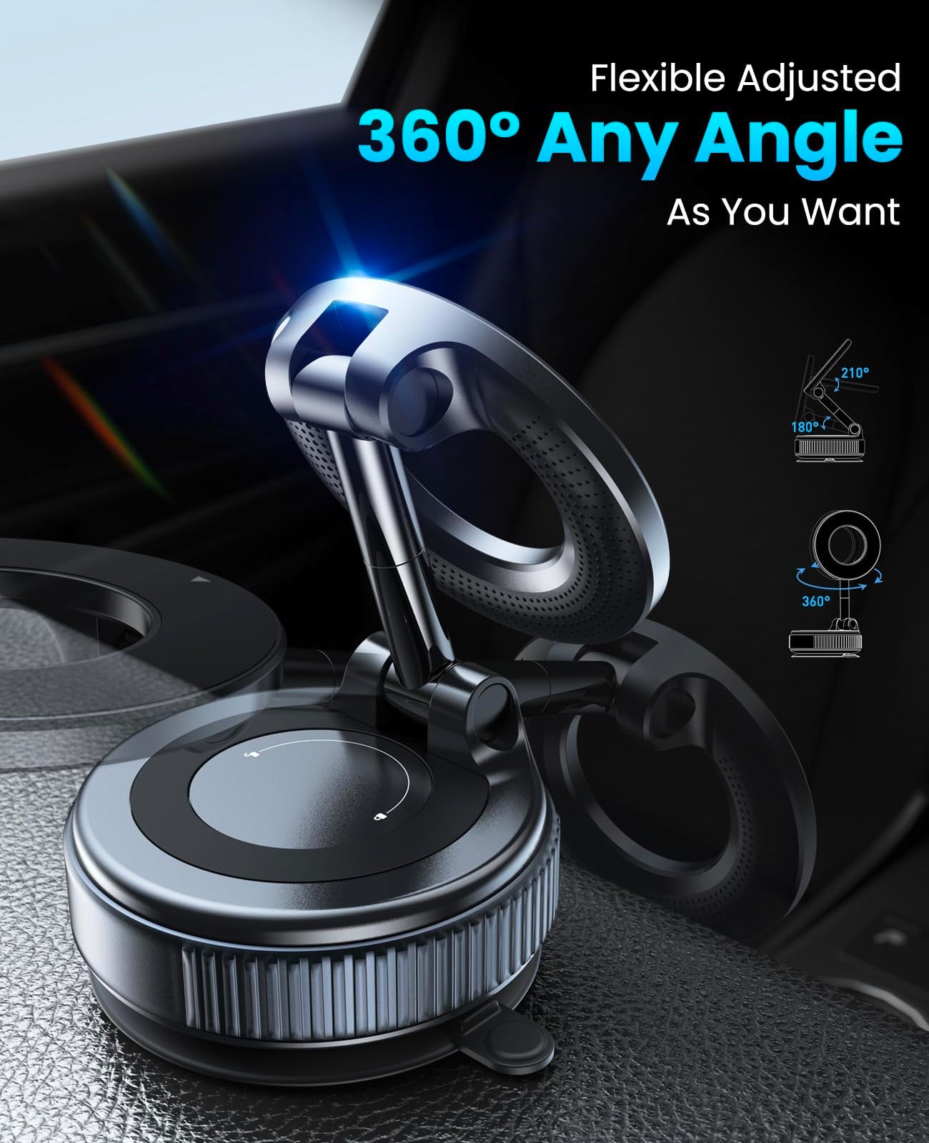 Jononser MagSafe Magnetic Suction Cup Phone Mount
