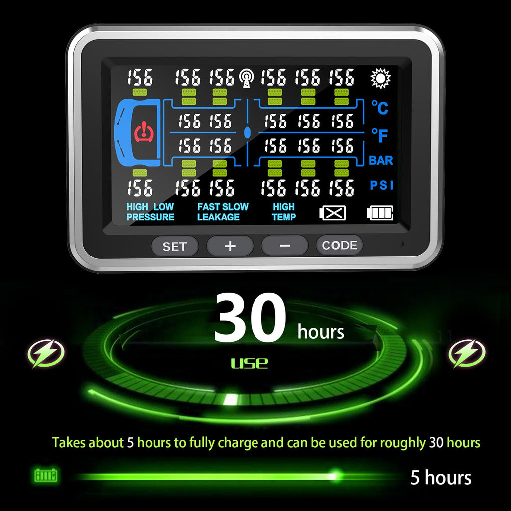 Tyona Heavy Duty Truck TPMS with 16-22 Sensors