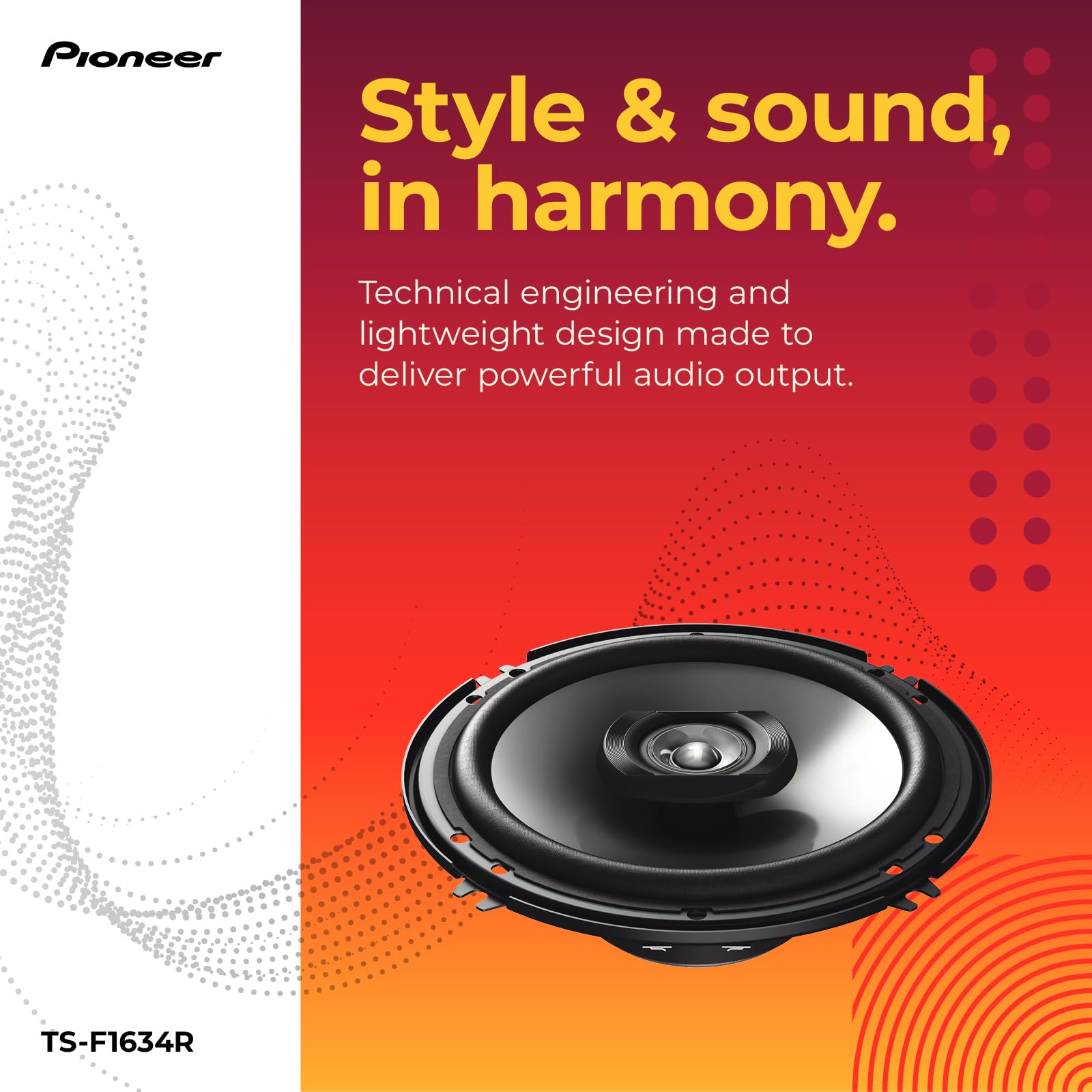 Pioneer A-Series Standard Full-Range Car Speaker Pair