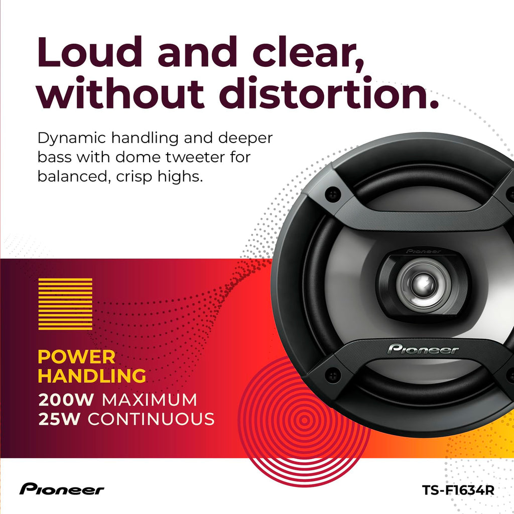 Pioneer A-Series Standard Full-Range Car Speaker Pair