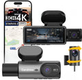CardiVox A21 3-Channel 4K Dash Cam with GPS and ADAS
