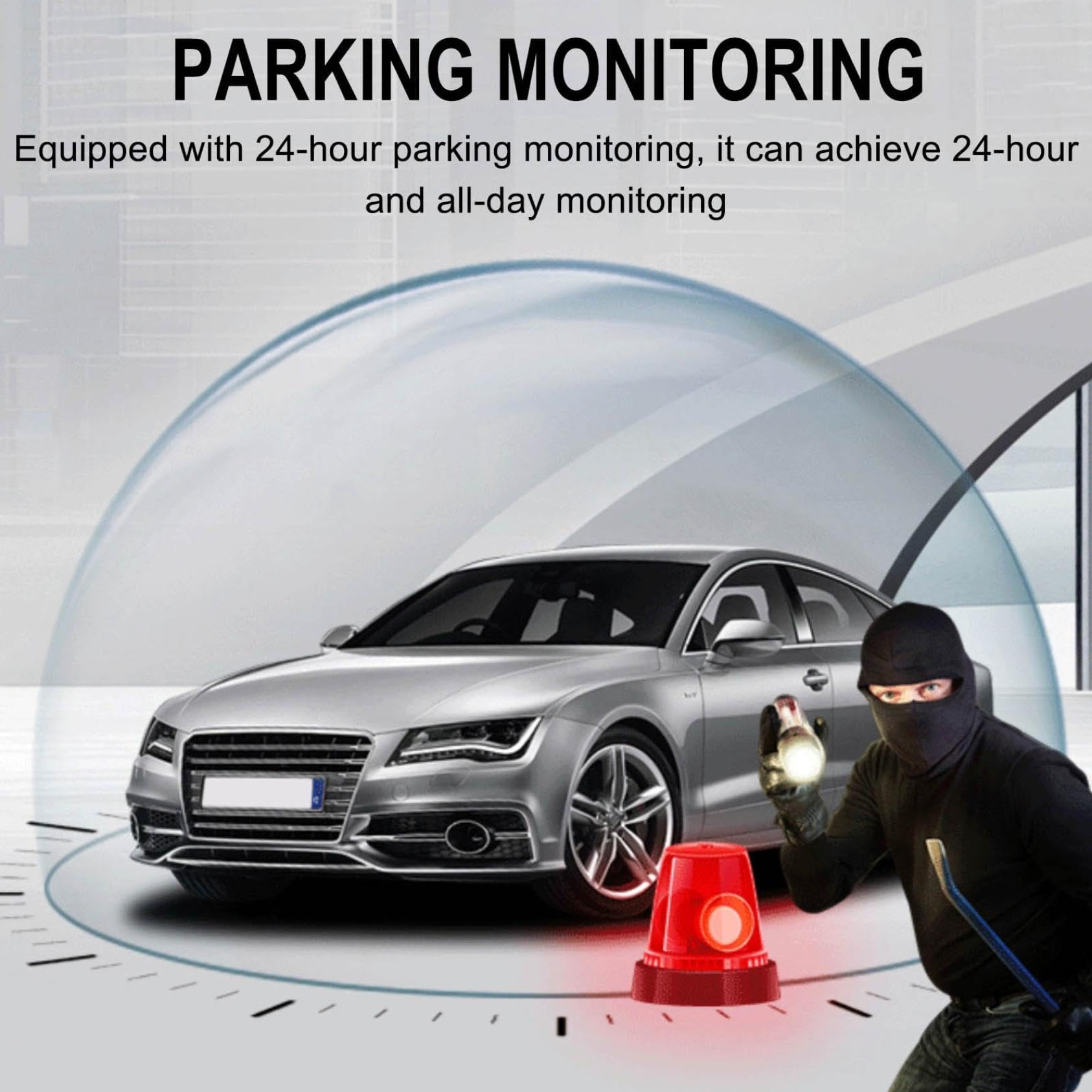 1080p FHD Mini Dash Cam with 3'' Screen for Cars, Front Dash Camera, Easy to Install and 120° Wide-Angle Lens, Loop Recording with Automatic Overwrite, Suit for Cars Truck SUV