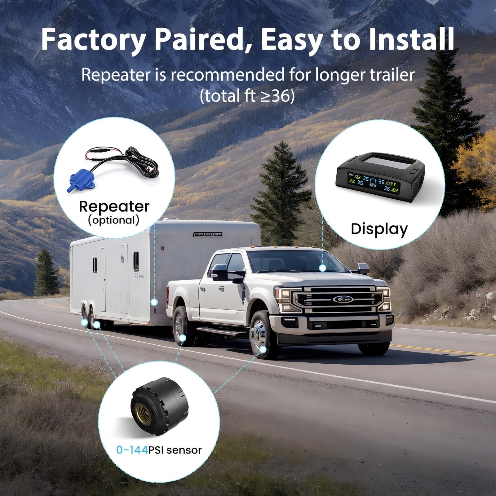 Tymate TM2 Wireless Tire Pressure Monitoring System