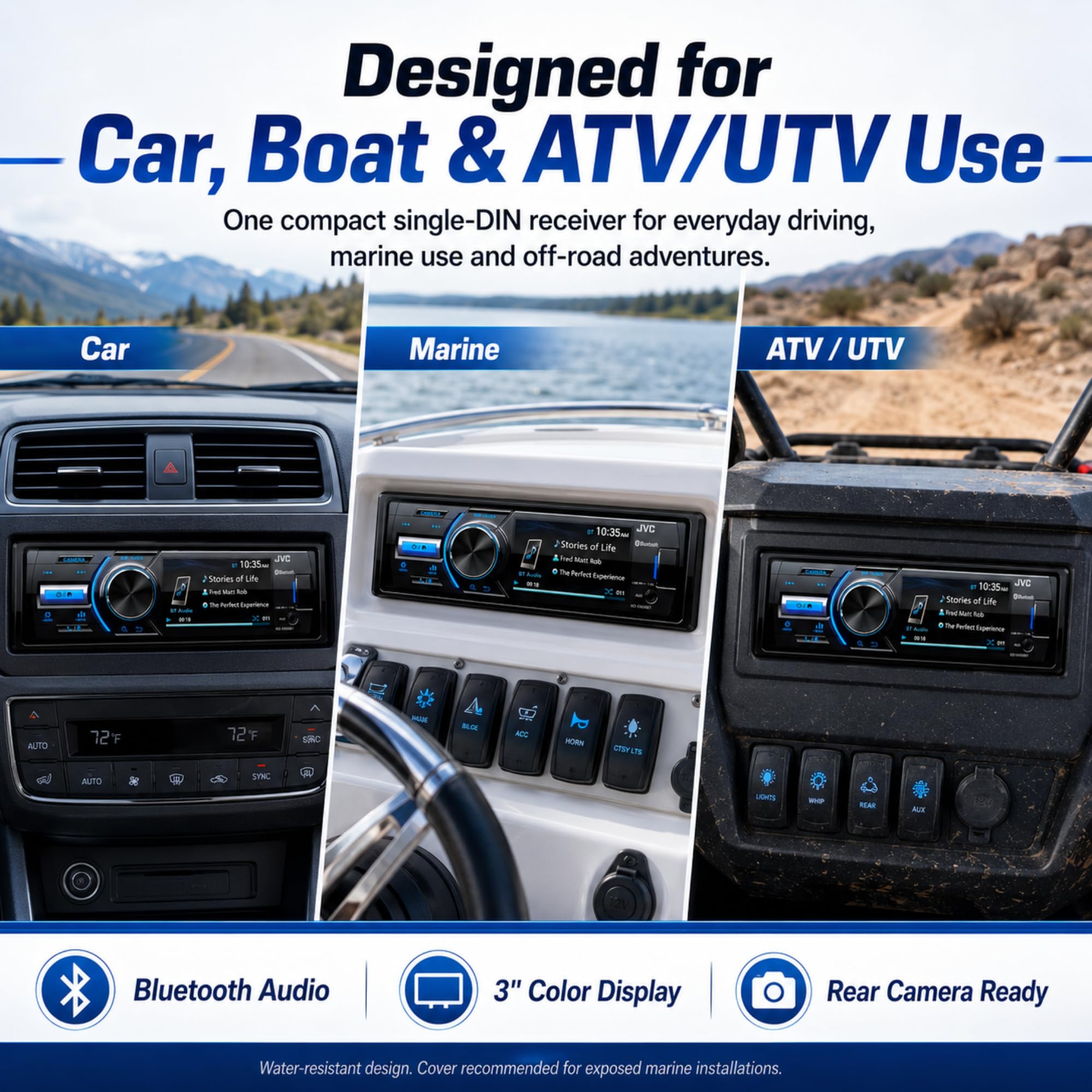 JVC KD-X560BT Bluetooth Digital Media Car Receiver