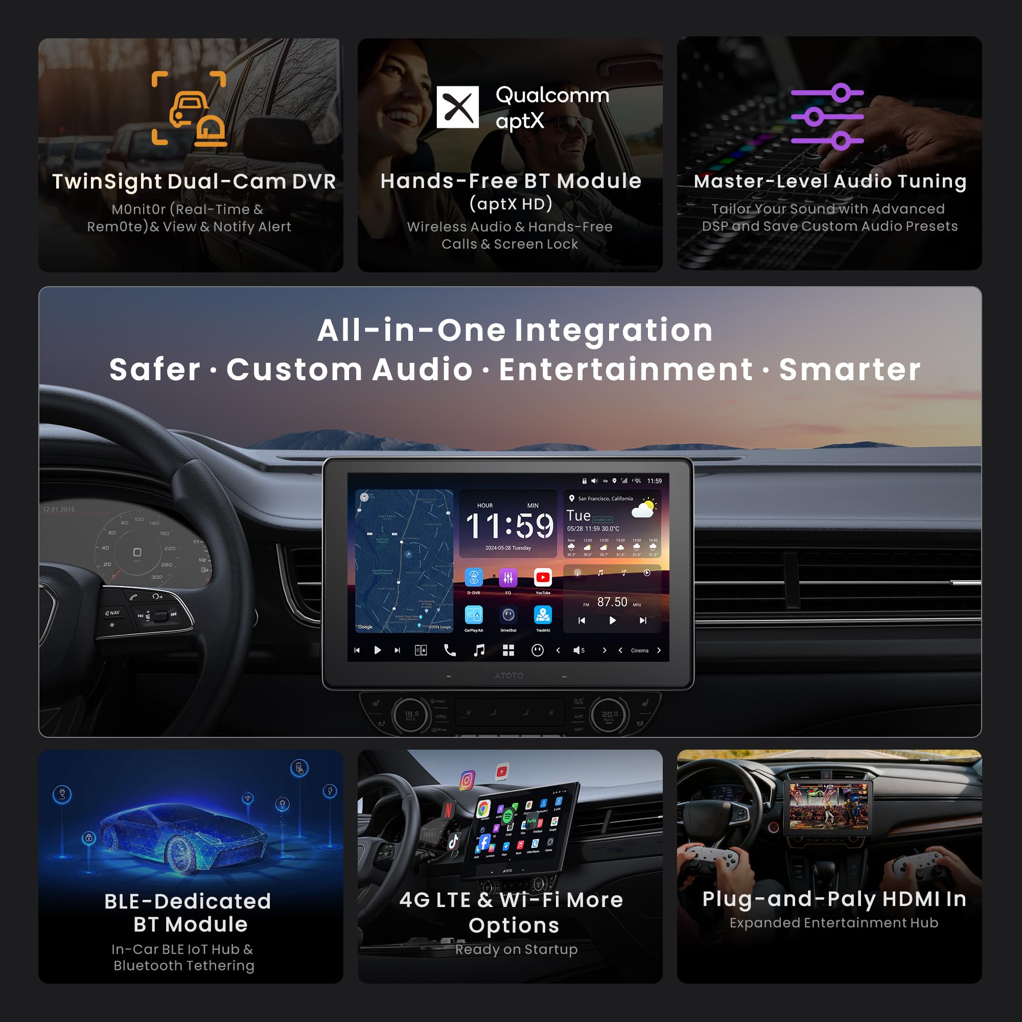 ATOTOZONE X10 AI Android Touchscreen Car Stereo