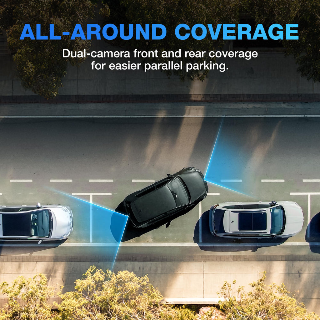 Type S Solar Wireless Dual Backup Camera with Monitor