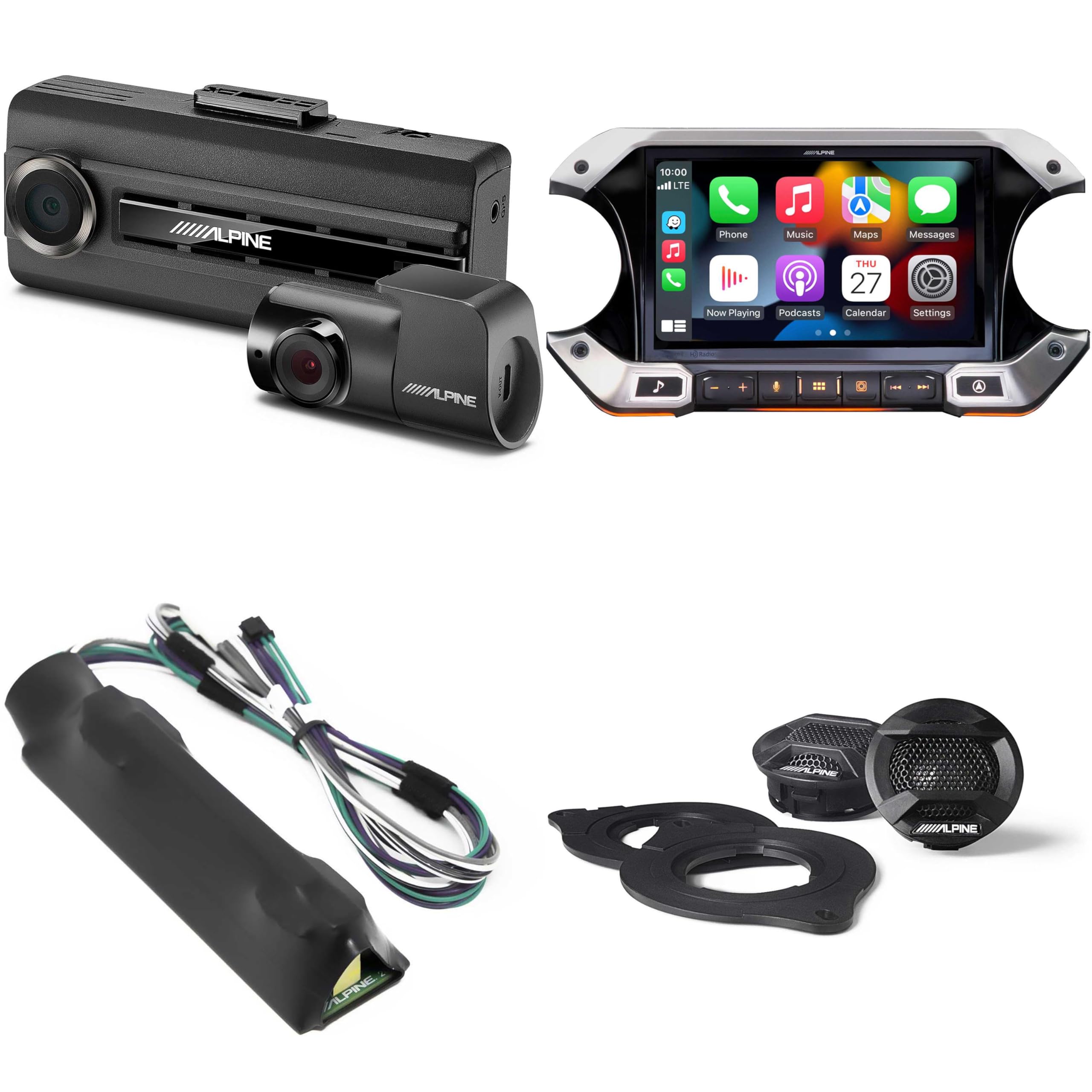 Alpine i509-WRA-JL Wrangler Premium Audio DVR Bundle