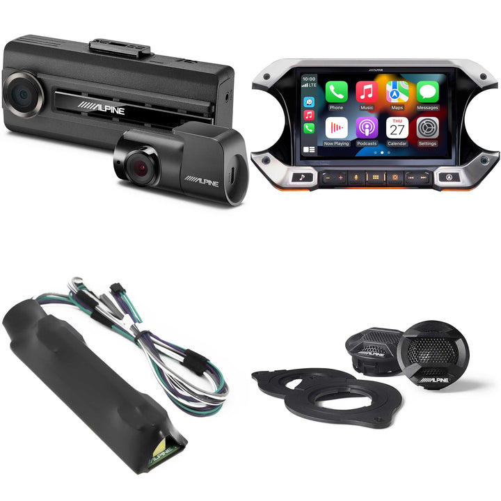 Alpine i509-WRA-JL Wrangler Premium Audio DVR Bundle