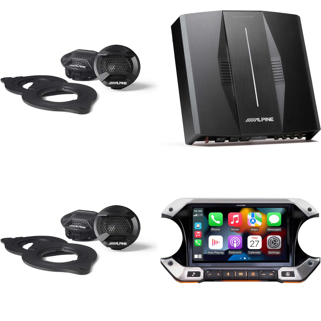 Alpine i509-WRA-JL Wrangler Hi-Res DSP Audio Bundle