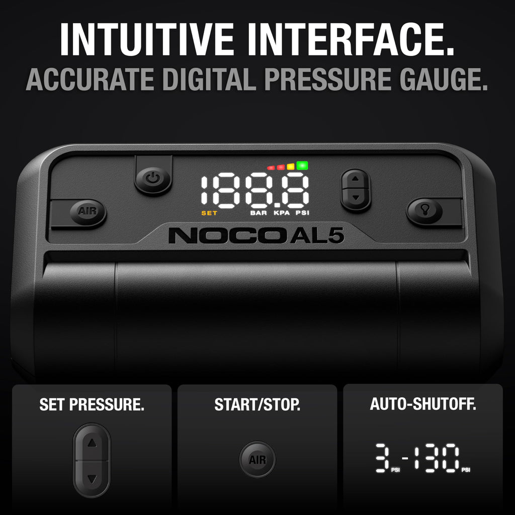 NOCO Air AL5 Cordless Tire Inflator with USB-C