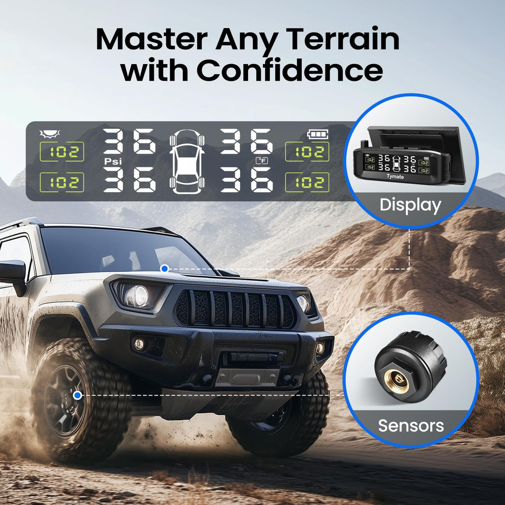 Tymate TM8 Solar Wireless TPMS with 4 Sensors