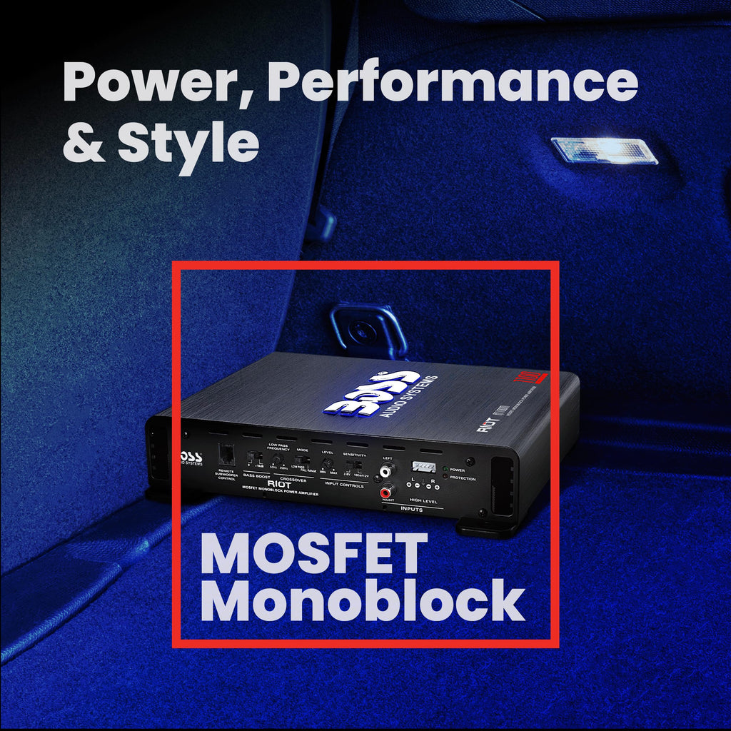 BOSS Audio Riot Series Car Subwoofer Amplifier
